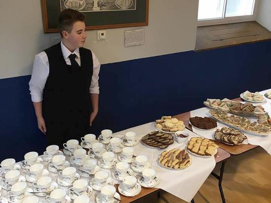 Funeral tea 2 is a better option with Sausage rolls, quiche and a better selection of cakes outside caterers for funerals Bwyd Bethan catering...